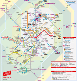 Carte du reseau de tramway de Madrid